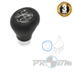 Moca/Manete Velocidades Pele C/Aro Cromado 5V